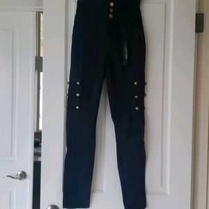 High waisted Black Bebe Pants